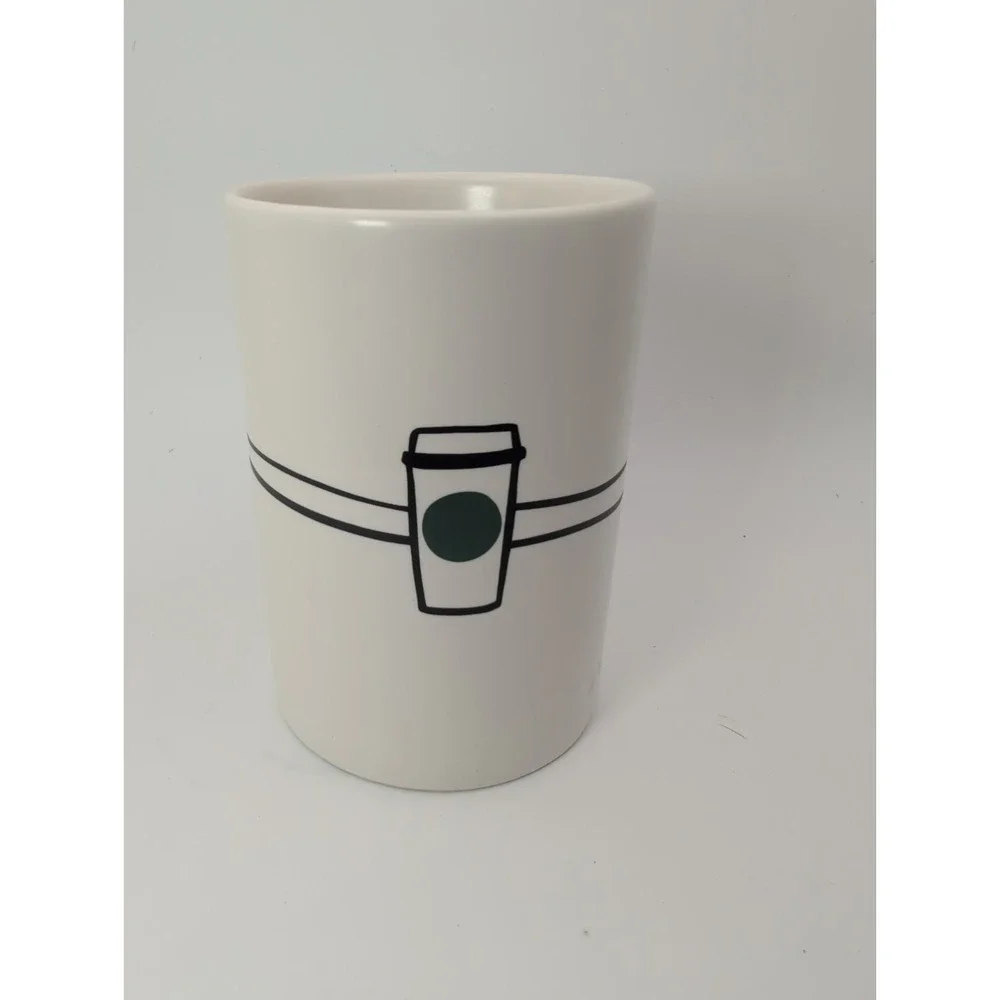 Starbucks 2026 Coffee for All Collection HUGS Ceramic Mug White Green 16 oz
